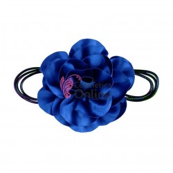 Floare cu snur pentru decor gat sau mana PRL50KK Albastru Intens